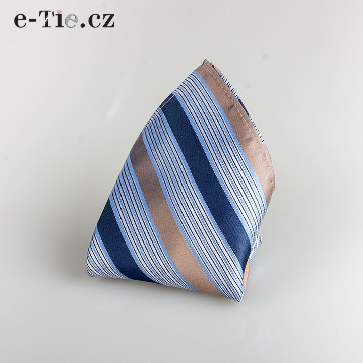 Kapesníček Abbot Blue and Beige