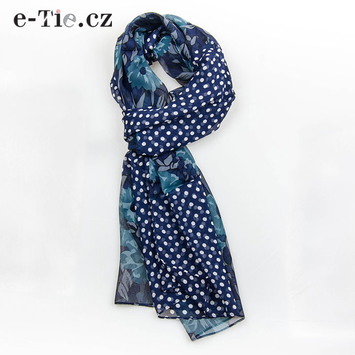 Šála Floral Blue