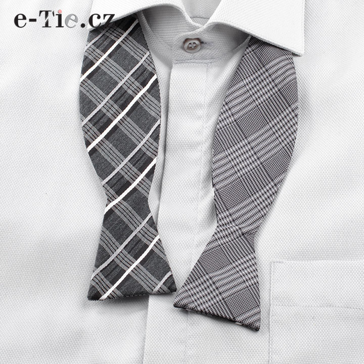 Motýlek Pepin Double Grey